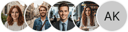 Numerous trader profile icons within a Bright Gainoresce trading review section